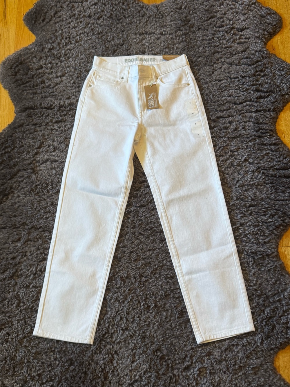 Eddie Bauer White Slim Straight Jeans